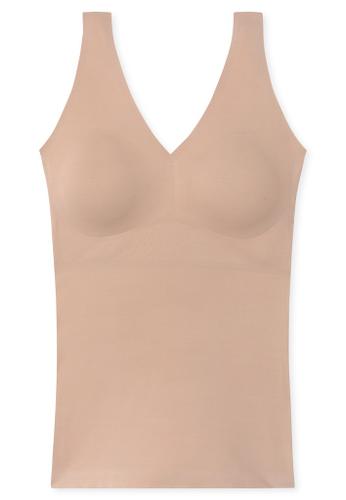 Top mit Pads Beige 42