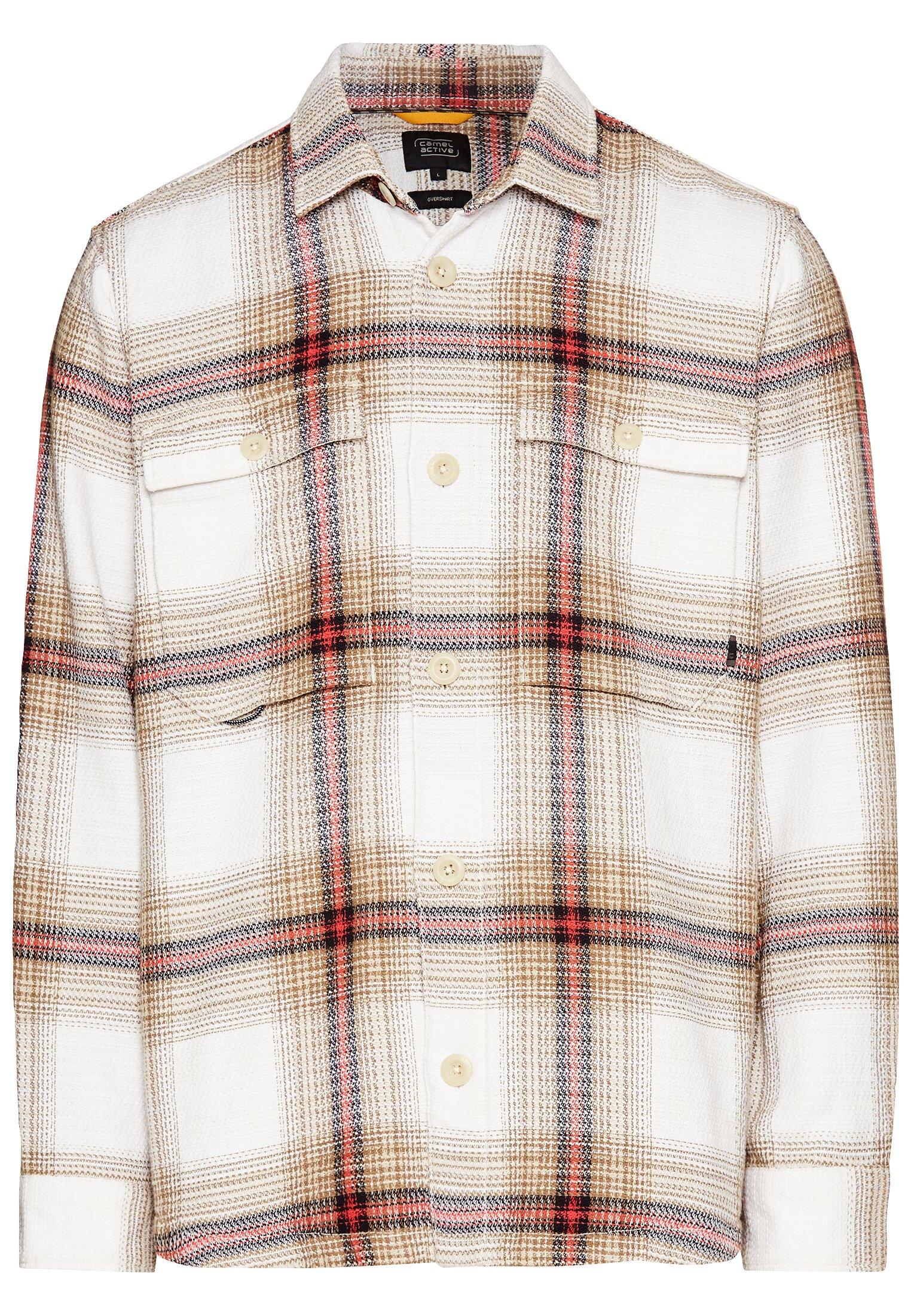 Overshirt mit seitlichen Eingrifftaschen Rot XXL