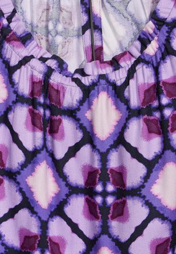 Viskose Print Kleid Violett 36