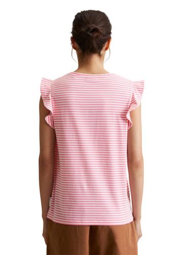 Volant-T-Shirt regular XL Regular Fit - Medium Pink_multi_01