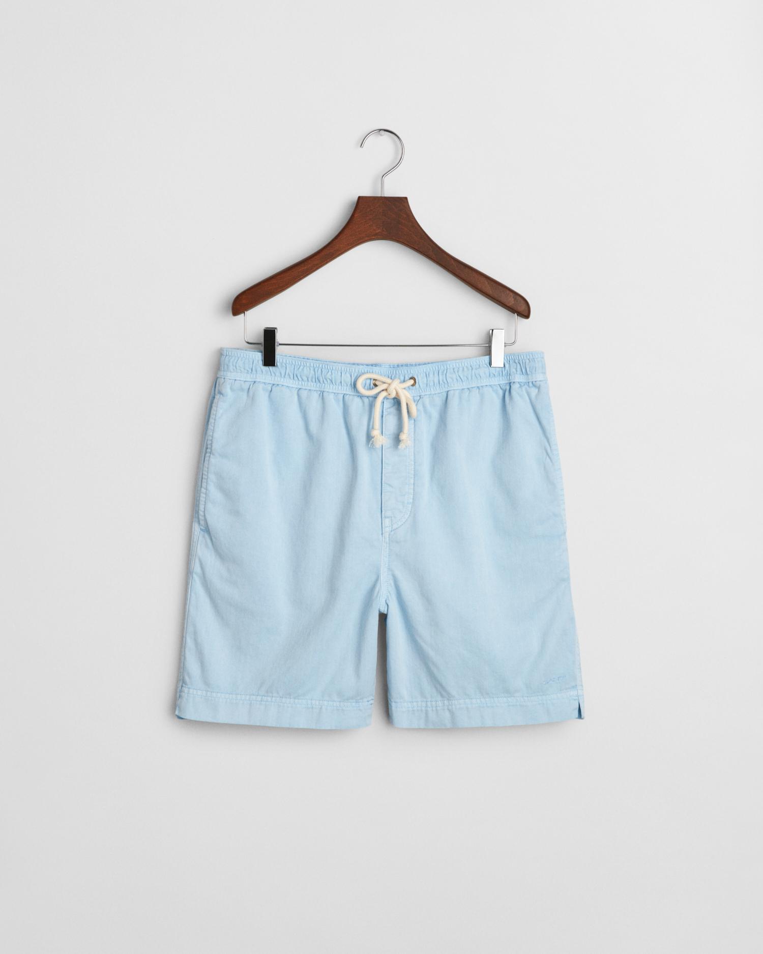 Sunfaded Regular Fit Shorts mit Kordelzug M - Fresh Blue