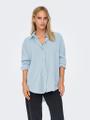 ONLZAZIMA L/S LOOSE SHIRT WVN NOOS XL Locker geschnitten - Chambray Blue