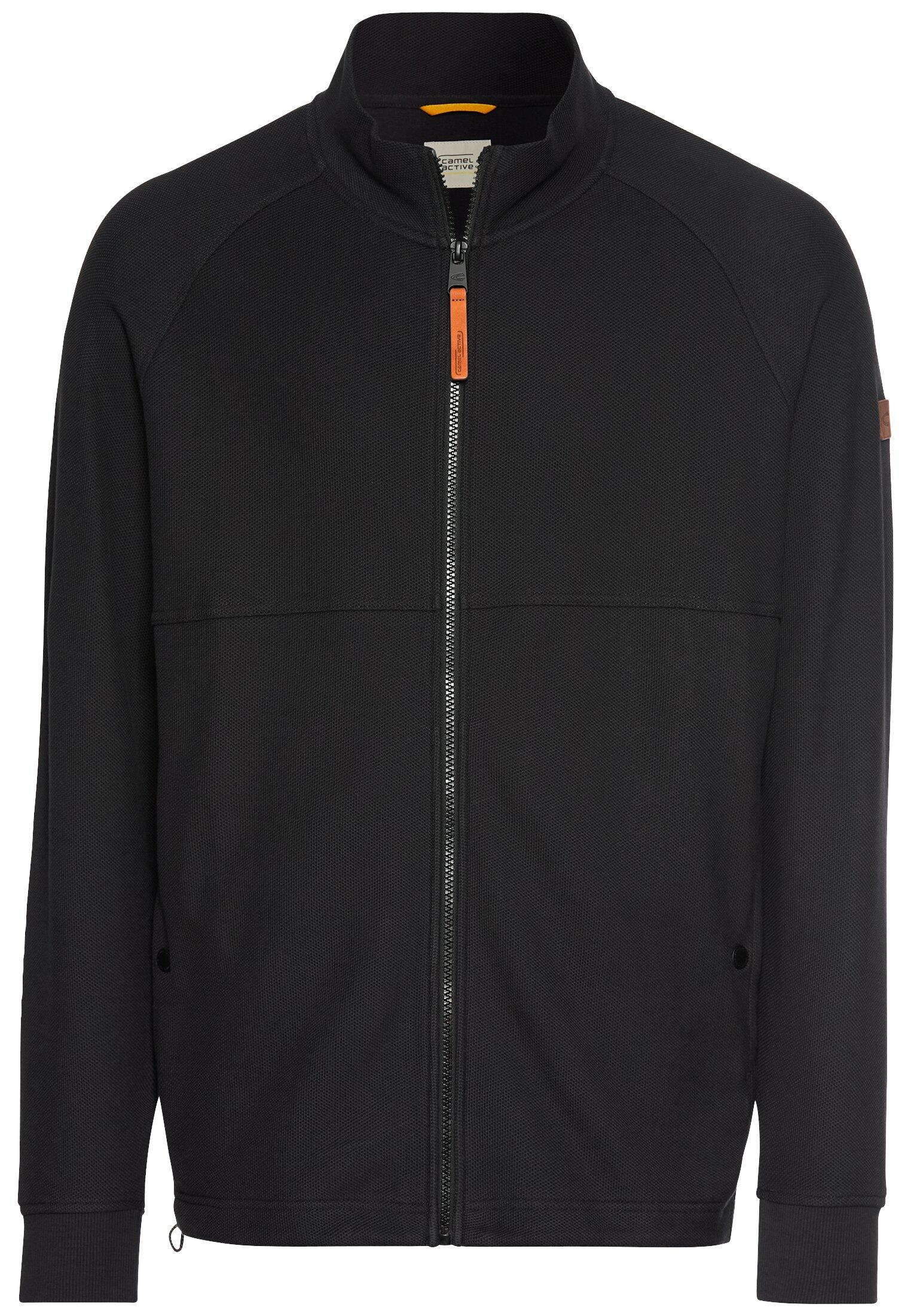 Sweatjacke mit Stehkragen M Regular Fit - Asphalt
