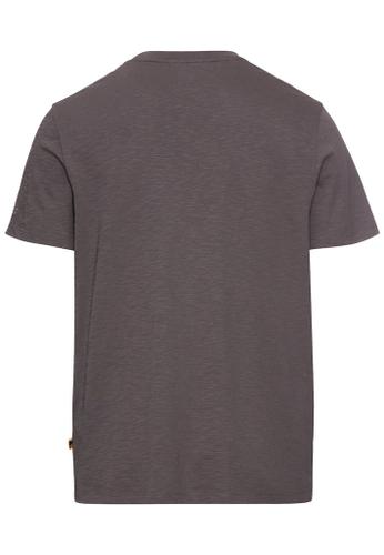 T-Shirt mit Print aus Organic Cotton Grau XL