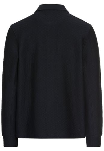 Sweat-Overshirt mit Brusttaschen M Regular Fit - Dark Navy