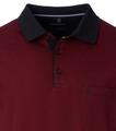 Polo-Shirt Langarm M Basic Circular Knit - Rot