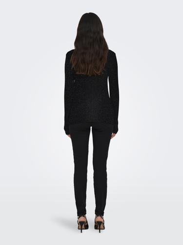 ONLCLARA L/S ROLLNECK JRS XL Normal geschnitten - Black
