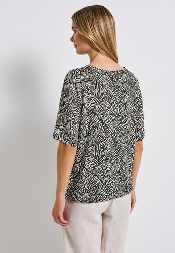 T-Shirt mit Tunnelzug Grün 42