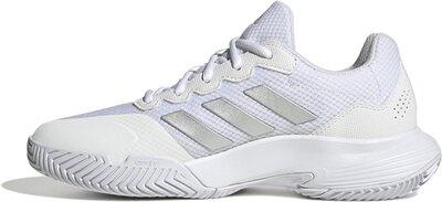 ADIDAS Damen Tennisoutdoorschuhe GameCourt 2 W 40 ⅔ in Silber