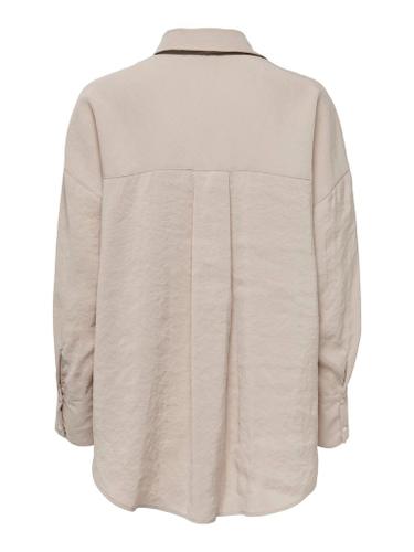 ONLZAZIMA L/S LOOSE SHIRT WVN NOOS L Locker geschnitten - Silver Mink