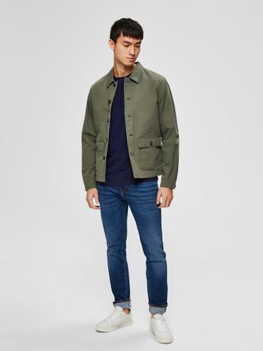 SLHMORGAN SS O-NECK TEE NOOS Blau M