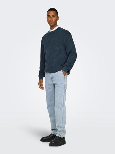 ONSEDGE STRAIGHT CAR LB 1087TAI DNM NOOS 29/30 Gerade geschnitten - Light Blue Denim