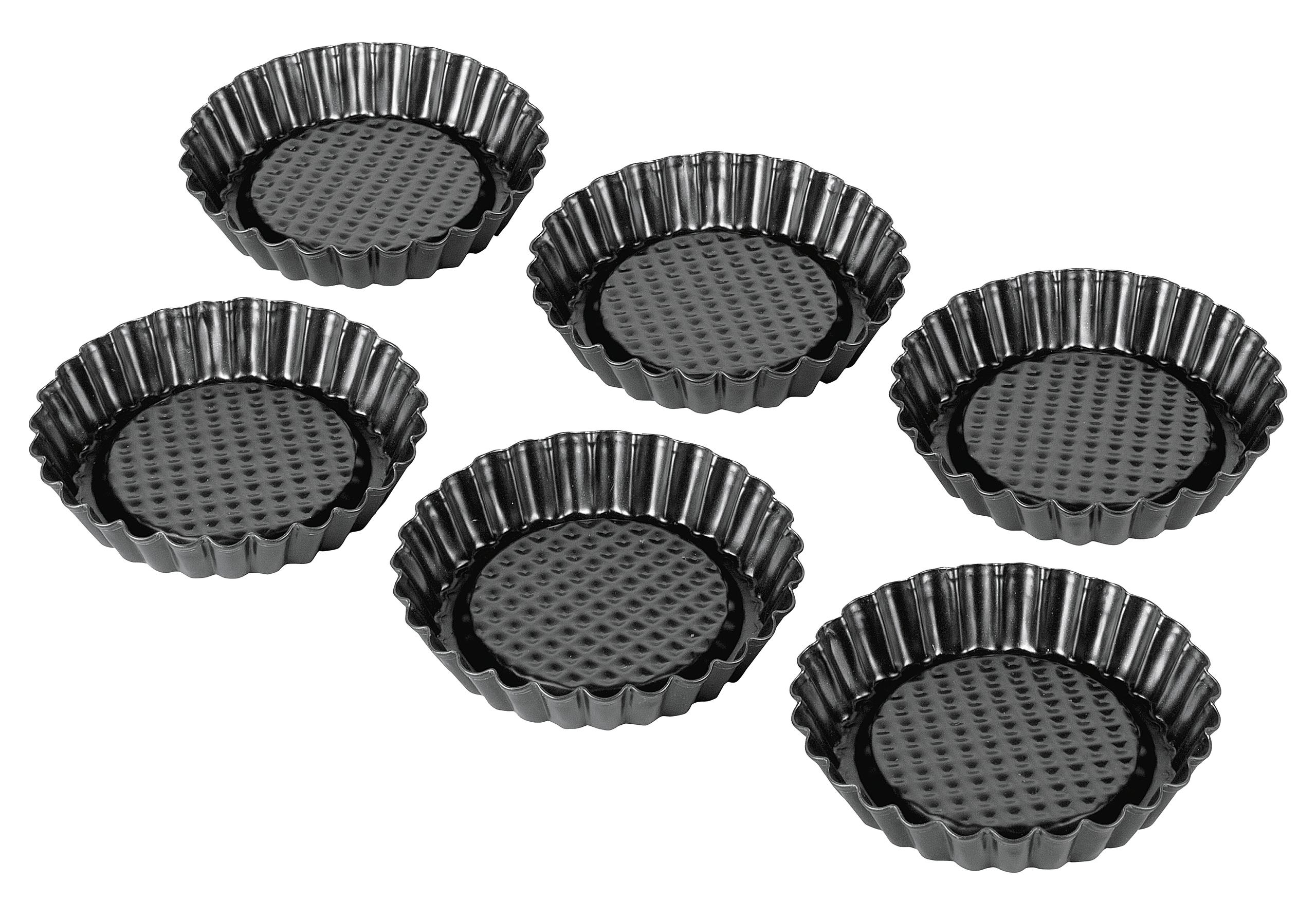 Tortelett Patisserie Ø10cm schwarz Set 6teilig
