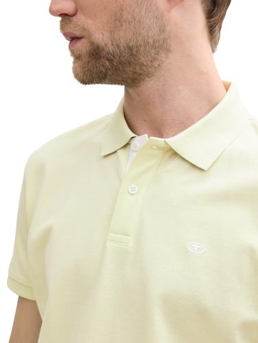 Piqué Poloshirt aus Baumwolle XXL Regular Fit - Lime Cream Green