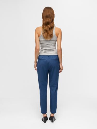 OBJLISA SLIM PANT NOOS 44 Gerade geschnitten - Dark Denim