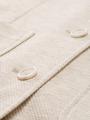 Mantel mit Reverskragen XXXL Slim Fit - Sand Stone Beige Melange