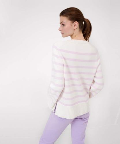 Style Lia 42 Rundhalsausschnitt, Damenpullover, Langarm, Gerade Silhouette - Soft Purple