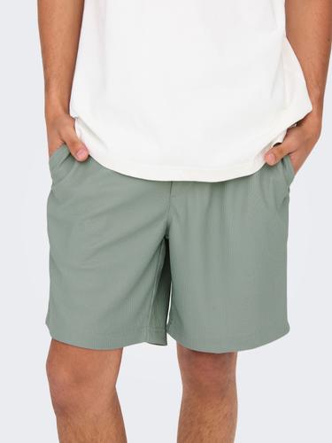 ONSTEL LIFE PLIZZE SHORTS NOOS M Normal geschnitten - Iceberg Green