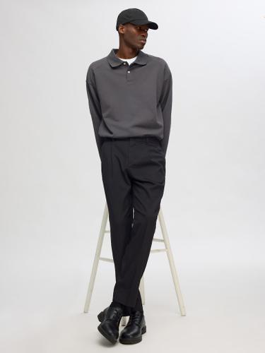 SLH190-REG TAPERED LEROY PLEAT PANT NOOS Schwarz XL