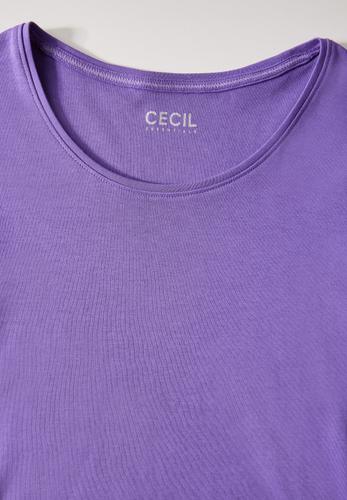 Shirt mit Rundhals L - Wild Lilac