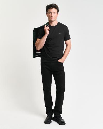Regular Fit Shield T-Shirt Schwarz, Grau L
