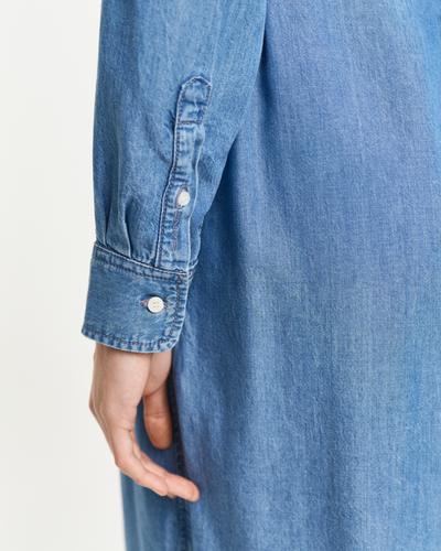 Chambray Hemdblusenkleid 36 - Light Indigo