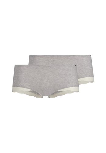 SKINY Damen Pants DP Classicotton 40 - Grey Melange