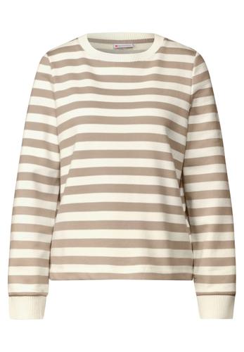 Gestreifter Sweater Beige 44