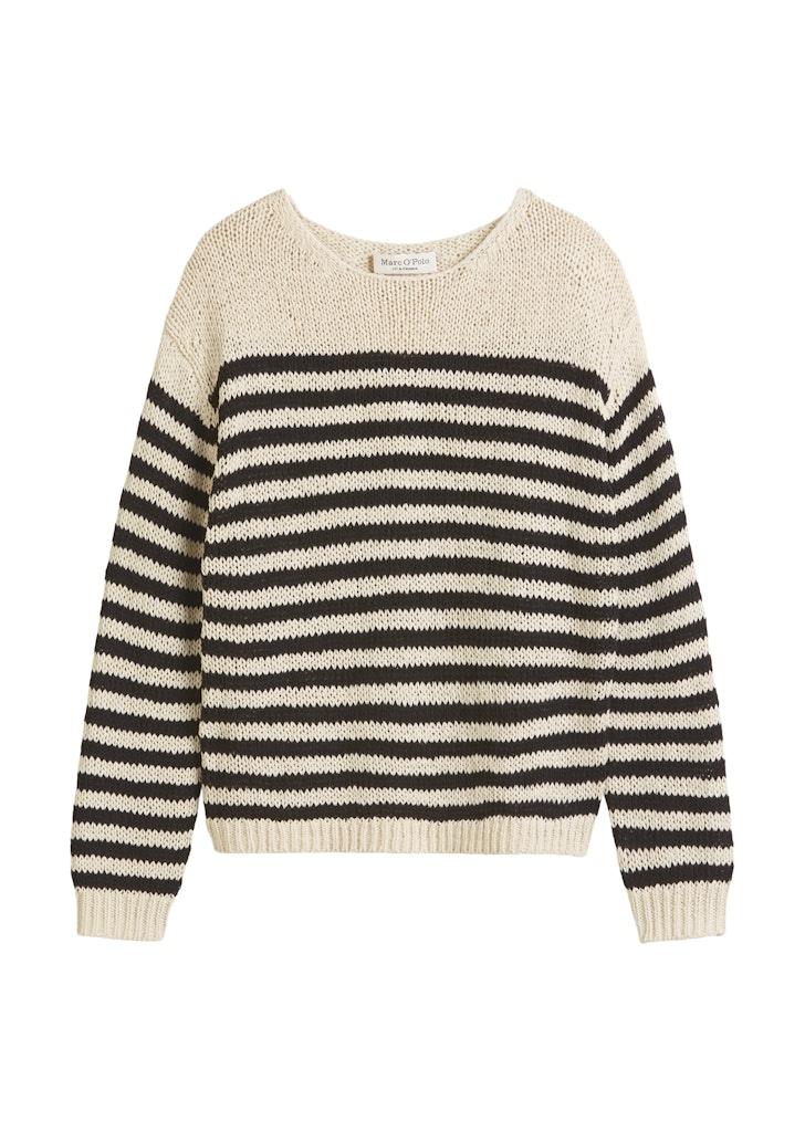 Gestreifter Pullover loose Mehrfarbig XL