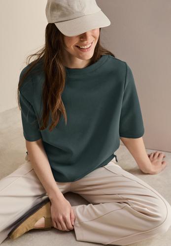 Kurzarm Sweatshirt L - Slate Khaki