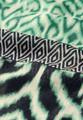 Gemusterter Loop Schal One size - Tendril Green