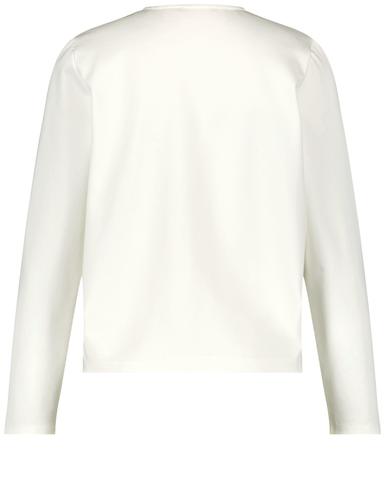 Langarmshirt mit Print 46 Figurumspielend - Offwhite Gemustert