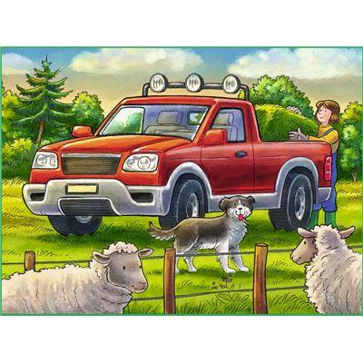 Ravensburger Puzzle - Fahrzeuge auf dem Bauernhof, 12 Teile