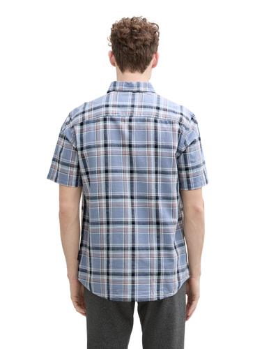 Regular Fit Kurzarmhemd mit Karomuster XXL Regular Fit - Blue Multicol Check