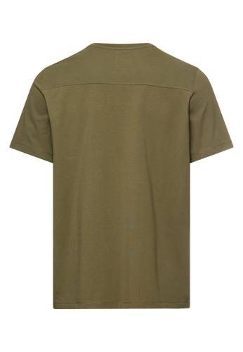 T-Shirt mit Brusttasche XXL Regular Fit - Deep Olive