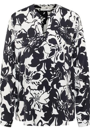 Bluse Viskose Langarm Schwarz 42/Langarm