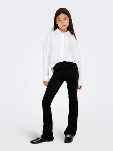 KOGROMA GLITTER FLAIRED PANT JRS 146 Normal geschnitten - Black