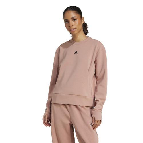 ADIDAS Damen Sweatshirt Designed-for-Training Warm-Up L in Blau