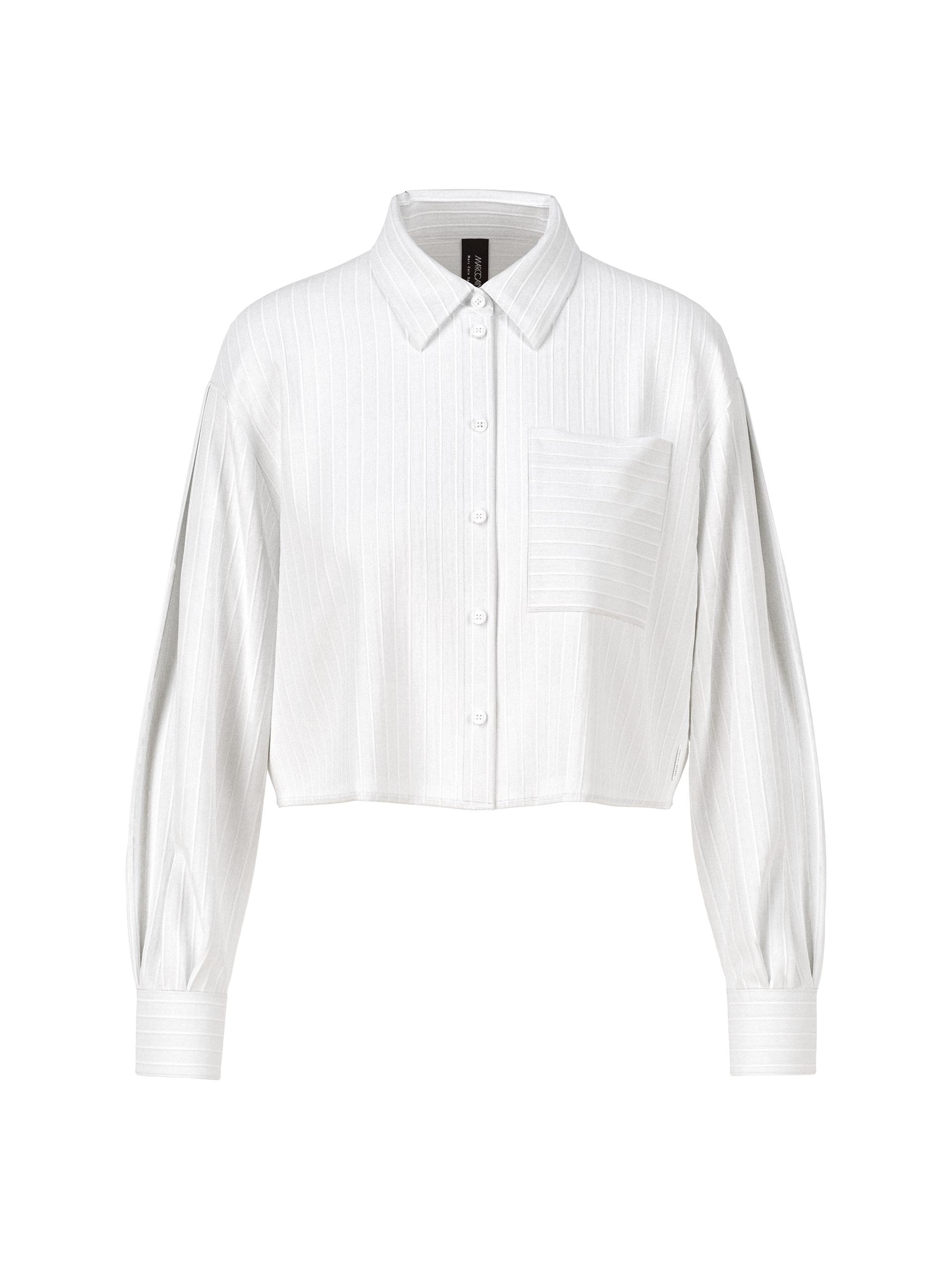 Cropped Bluse "Rethink Together" 38 - White