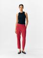 OBJLISA SLIM PANT NOOS 44 Gerade geschnitten - Karanda Red