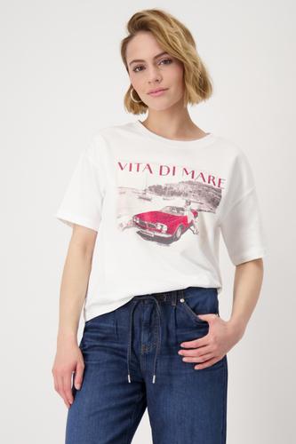 T-Shirt mit Auto-Print 38 - Cream