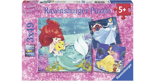Ravensburger Puzzle - Abenteuer der Prinzessinnen, 3x49 Teile