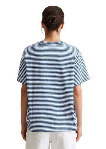 Streifen-T-Shirt relaxed S Relaxed Fit - Medium Blue_multi_03