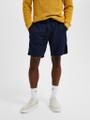 SLHREGULAR-BRODY LINEN SHORTS NOOS Blau L