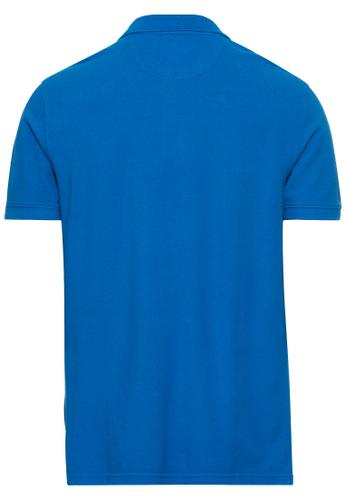 Piqué Poloshirt aus zertifiziertem Organic Cotton M Regular Fit - Strong Blue