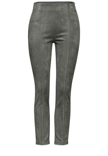 Hose im Verlours-Look 34/28 - Pine Wood Green
