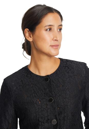 Blazer-Jacke 38 Gerade - Schwarz