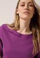 Basic Rippstruktur T-Shirt L - Anemone Pink