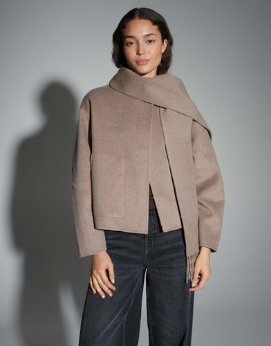 Wolljacke "Henrica" - Braun / 42