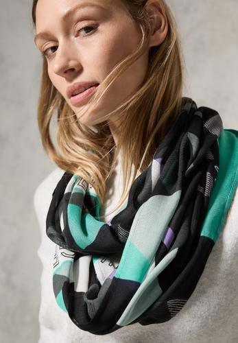Loop-Schal mit Print A - Aventurine Green